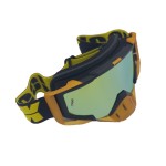 Ski, snowboard, motorcycling, cycling goggles, unisex, gold frame, multicolor lens, O11GMN